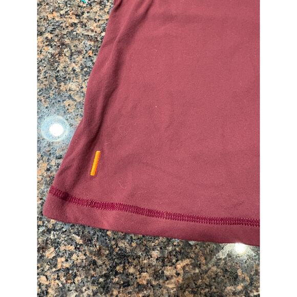 Lucy Athletic Tank Top Maroon Size S - Picture 2 of 5